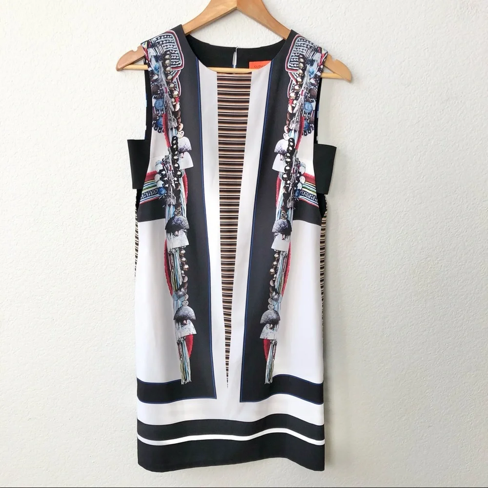 Clover Canyon Ancient Parallels Mini Dress Side Openning Size XS Women's - Picture 2 of 9